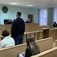 Учащиеся правового класса побывали на судебном заседании и пообщались с председателем суда