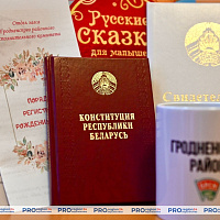 Жительниц Гродненского района, которые недавно стали мамами, поздравили с Днем Конституции